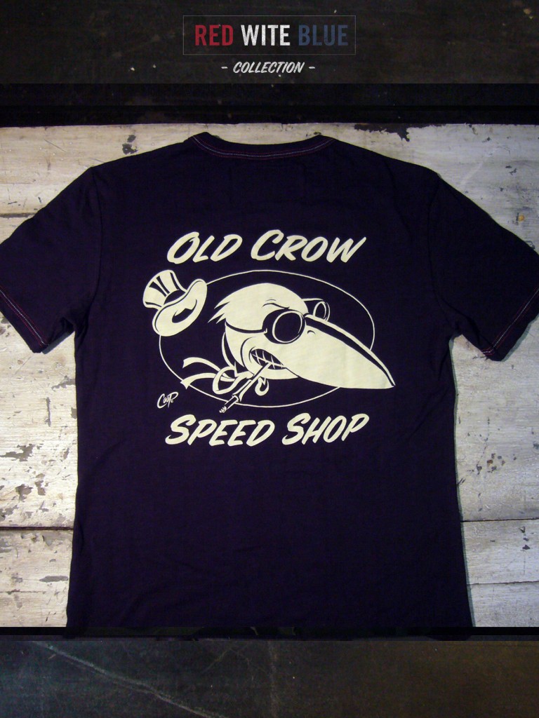 The Vintage Old Crow Tee Black OLD CROW SPEED SHOP